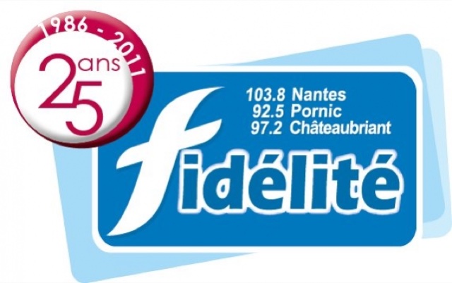 Logo Radio Fidélité — Le visuel des 25 ans (1986 – 2011)