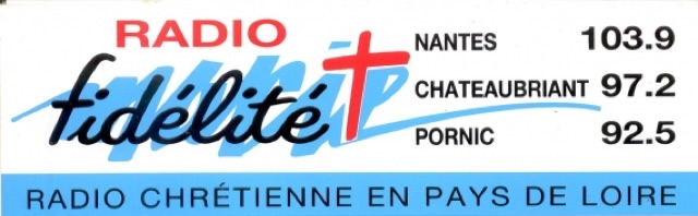 Logo Radio Fidélité — Le logo cursif — Nantes émettait alors sur 103.9