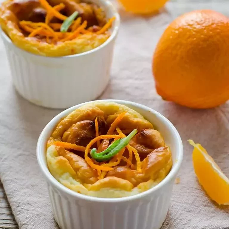 Soufflé orange et fromage blanc
