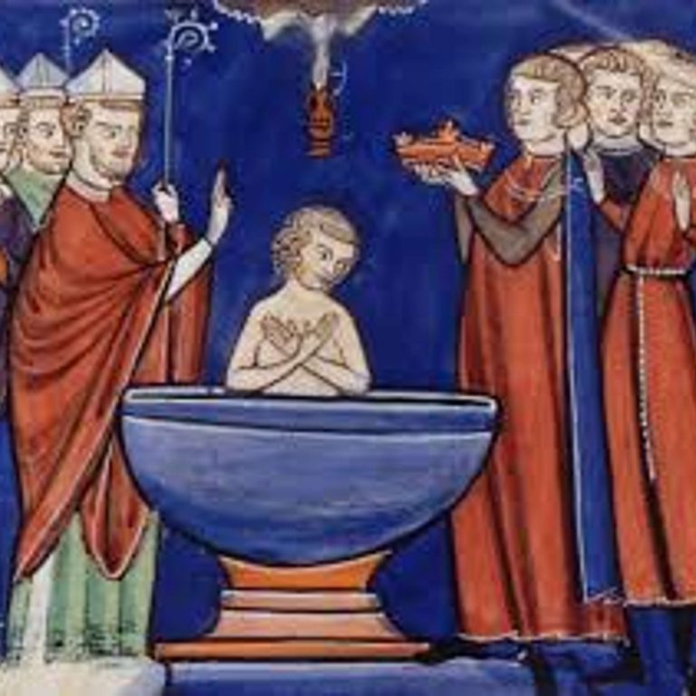 Le baptême de Clovis par  Michel Fauquier, agrégé d’histoire, docteur et auteur de Ce que nous devons aux Mérovingiens, Armand Colin, 2024.