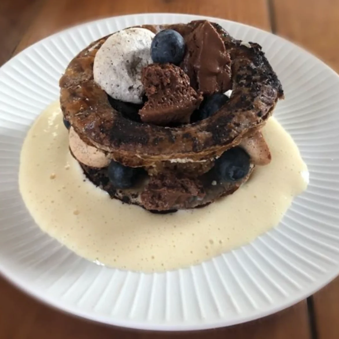 Le vol au vent chocolat noisettes, myrtilles