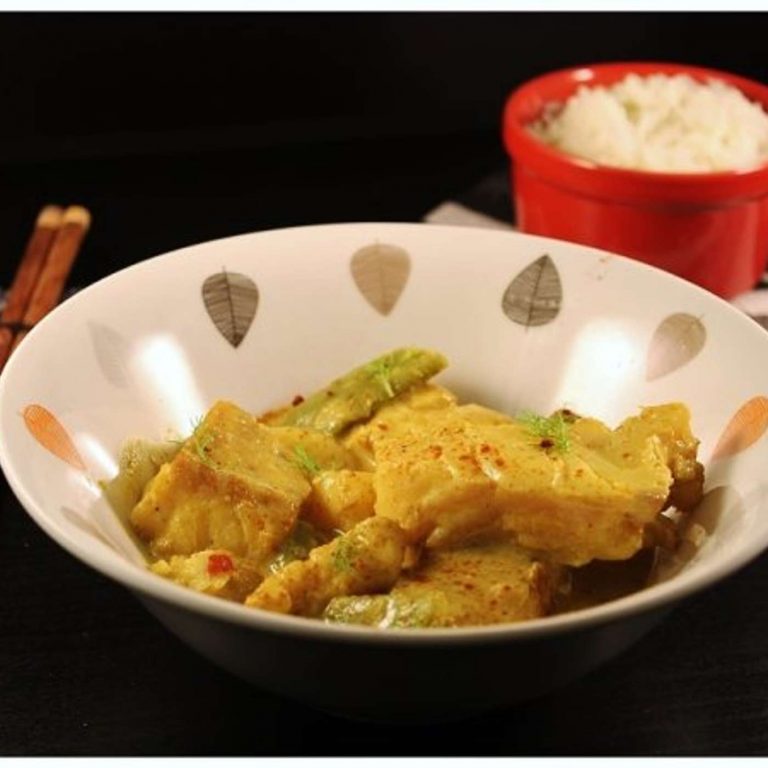 Curry doux de lotte au lait de coco