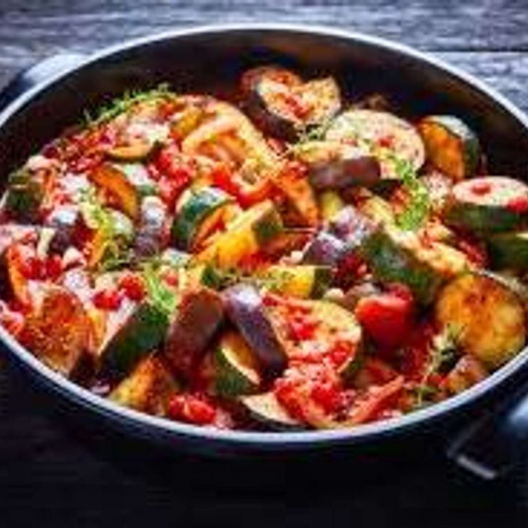 Ratatouille mi-vapeur aux courgettes jaunes