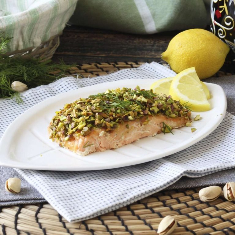 Saumon en croute de pistache