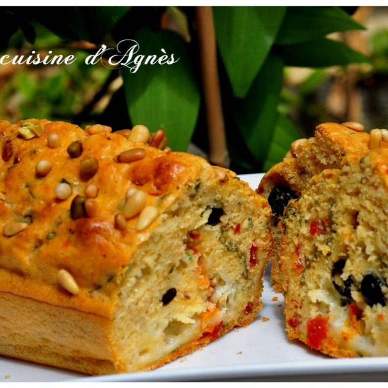 Cake tomates Mozarella olives et Jambon de parme