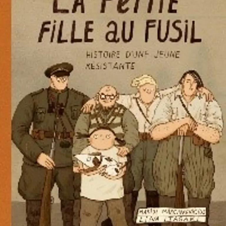 La Petite fille au fusil – L’Histoire d’une jeune résistante de Marius Marcinkevicius, llustrations de Lina Itagaki, Les éditions du Ricochet, 2025
