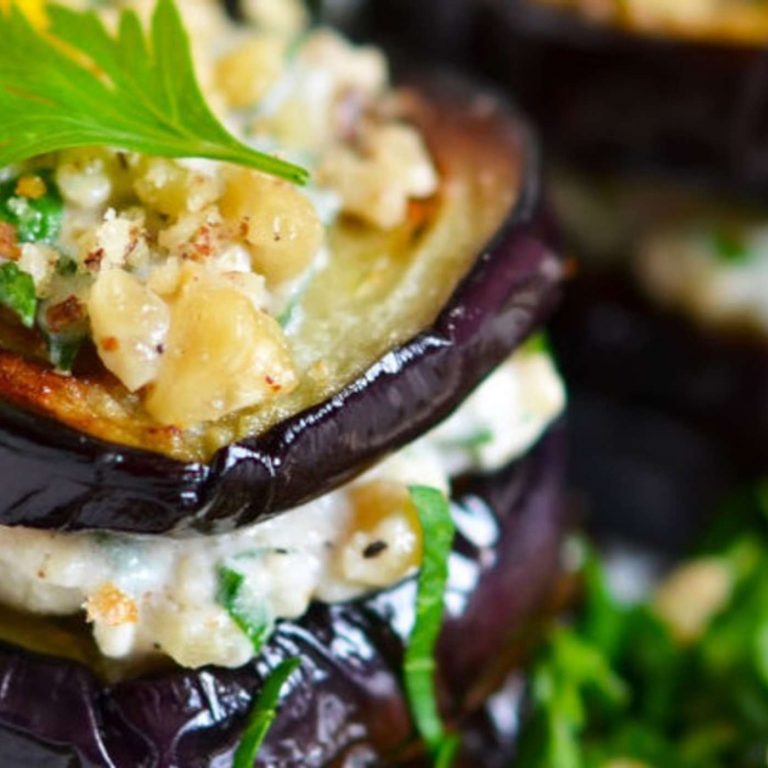 Millefeuilles d’aubergines