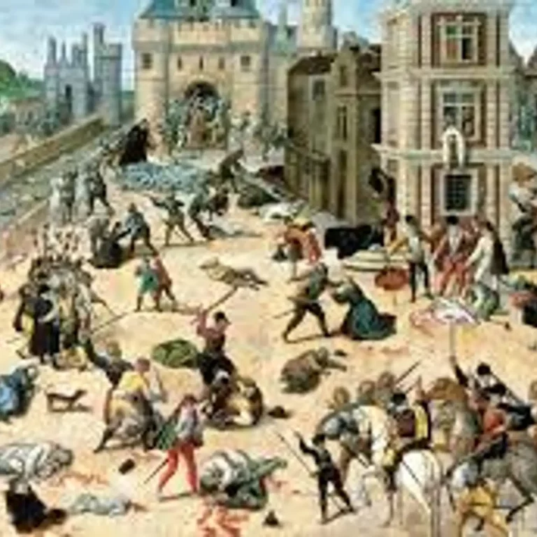 Catherine de Médicis et Charles IX pendant la St Barthélémy