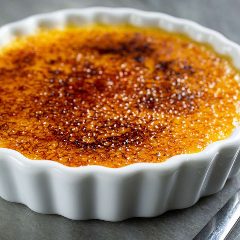 Crème brûlée à la fleur d’oranger sans gluten