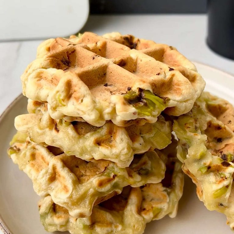 Gaufres au poireaux