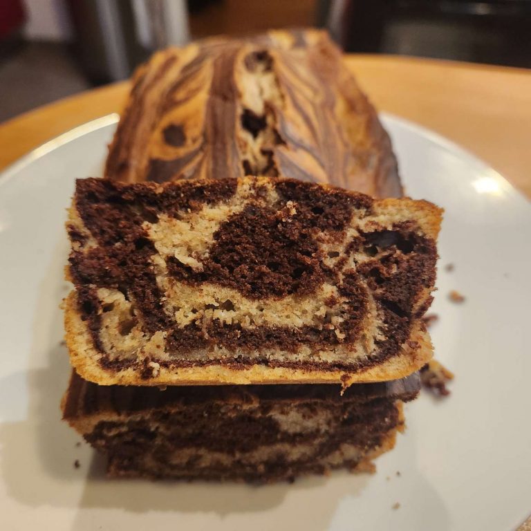 Marbré au chocolat sans œufs, sans produits laitiers