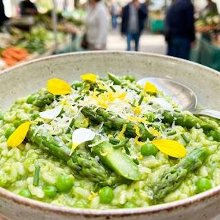 Risotto aux asperges vertes et citron